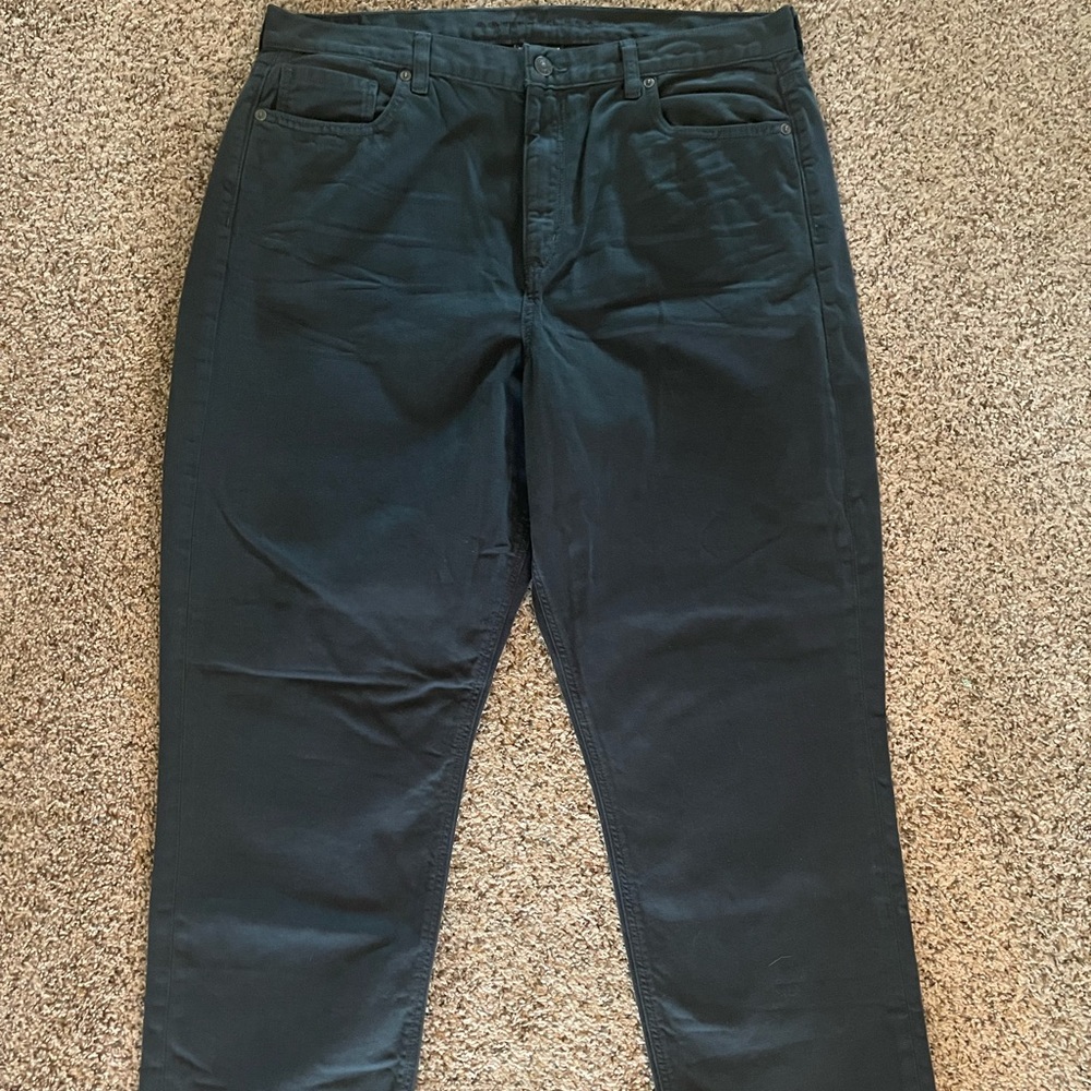 Dark green American Eagle straight leg denim pants